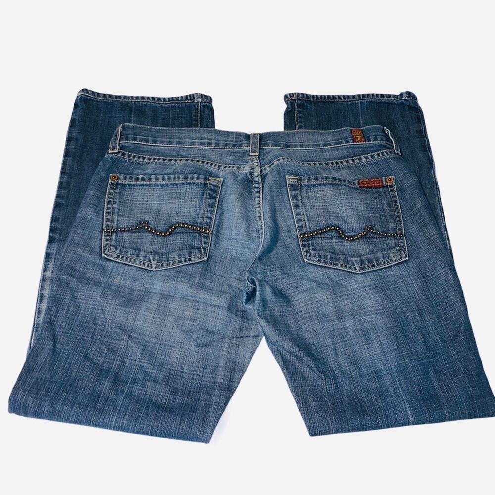7 For All Mankind Embellished Pockets Bootcut Jean